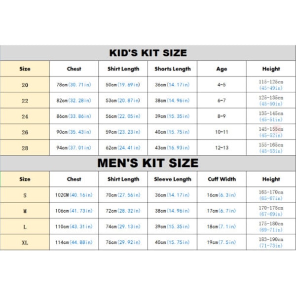 World Cup Kids Boys Football Kit Ronaldo Training Jersey Set L