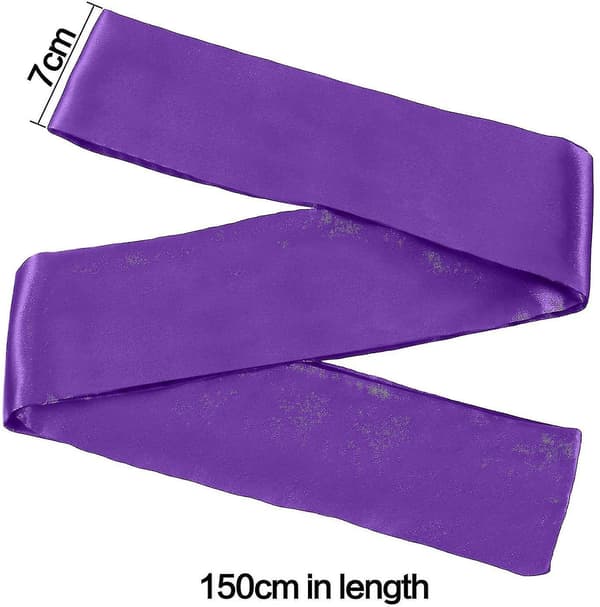 2 Pakning Sovende Maske Sateng Øyemaske Bind for Øynene, 150 cm