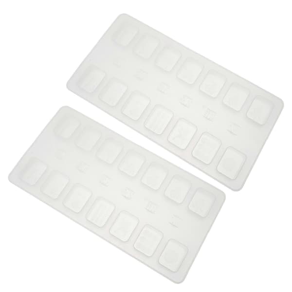 DIY Form Silikon Kristall Underhållningsform Mahjongform Hantverkstillverkning 2 st