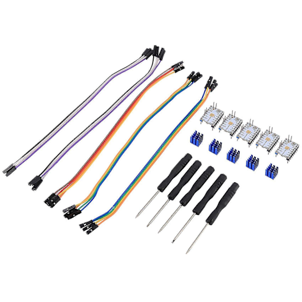 5 stk. TMC2209 V3.0 Driver Stepping Rod Silent Driver 256 Microstep Strøm 2.8a TMC2208