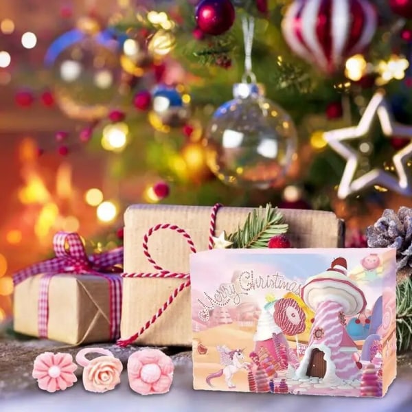 Joulun adventtikalenteri meikki Joulumeikki Lähtölaskenta kalenteri tytöille Jouluaiheiset hääjuhlien suosikit lapsille style 1