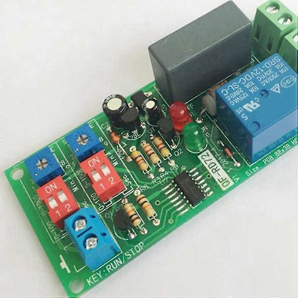 2st Dubbel Tid Justerbar Fördröjning Timing Relä Repetera På Av Stänga Loop Timer Modul Ac 100v 110v 24