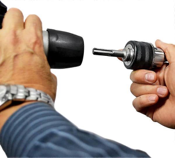 borechuck 1,5-13 mm 1/2-20 unf med sds plus adapter og chucknøkkel