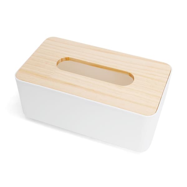 Servettdispenser Trälåda Pappersförvaring Hållare Servettfodral Organizer
