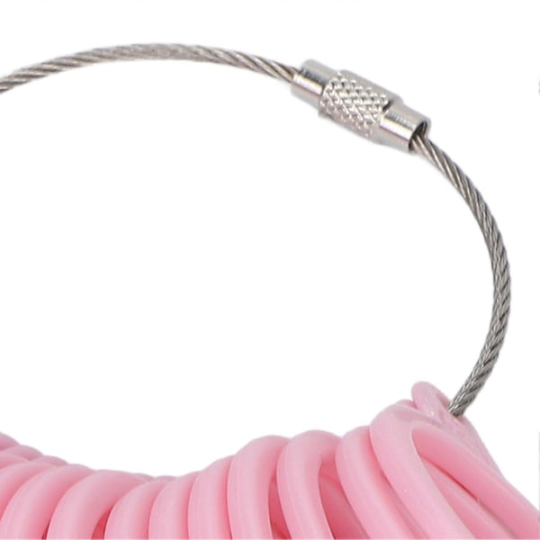 Fingerring Storleksmätare Rosa Professionell Mätare Hög Noggrannhet för Smyckestillverkare Arbetare Butiker