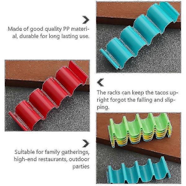4 stk. Tacos De Billar Taco Shell Holder Tortilla Roll Rack Taco Holder Stand Taco Trays Taco Rack Holder
