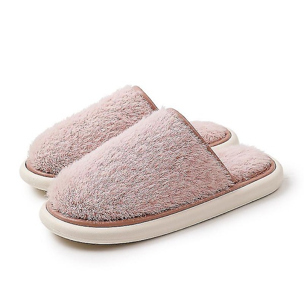 Damtofflor Warm House Tofflor För Dam Bekväma vintertofflor inomhus utomhus 1 par Pink 40 41
