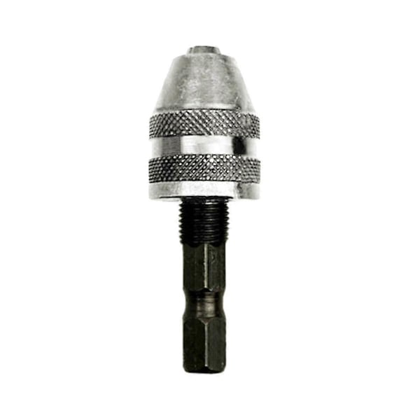 Hexborr Chuck Nyckellös Skruvdragare Slagskruvdragare Adapter Elektrisk Motor Klämma Chuck Fixtur Hex 0.3