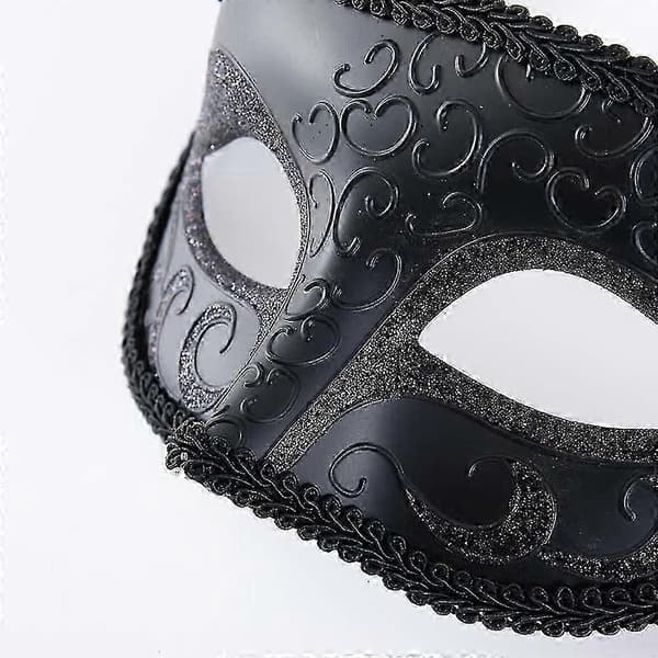Glänsande Strass Maskeradmask Kombination Kostymmask