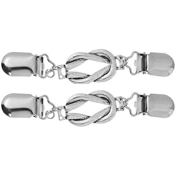 2 st Vintage Kofta Clips Antika Klänningsclips Premium Sjalspännen Scarfsspänne