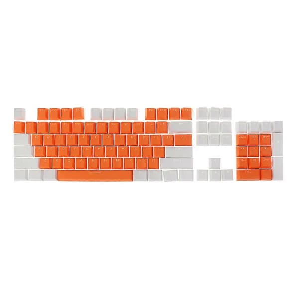 Gennemsigtige Double Shot PBT 104 KeyCaps Bagbelyst til Cherry MX Keyboard Switch