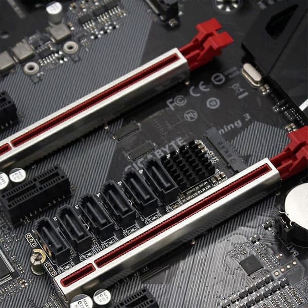 PCIE SATA3.0 -kaapeli 6 Gbps laajennusmuunninsovitinkortti ASM1166-piirisarja