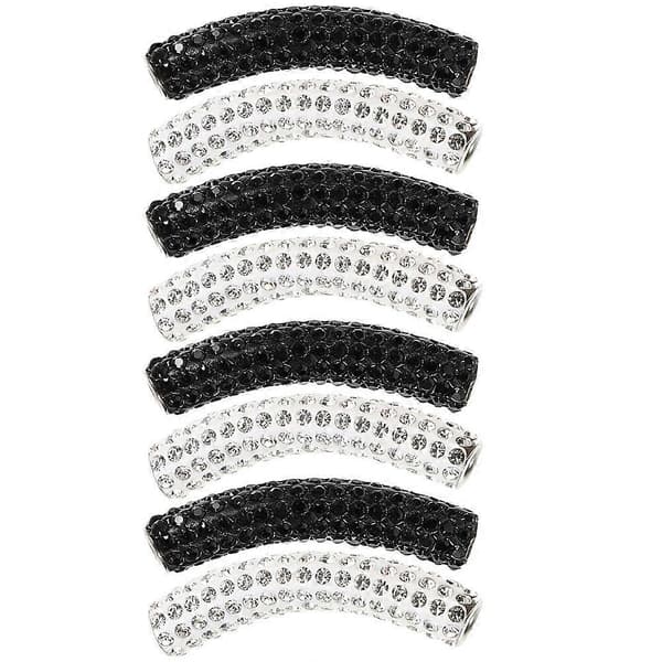 8 stk. Snørebåndsdekorationer DIY-tilbehør til snørebånd Rhinestone-spænder