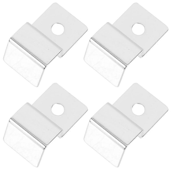 Akvariumskyddshållare Rektangulär Elegant Design Säkerhetsstöd Akvarium Glaslockhållare Rostfritt Stål 4-pack