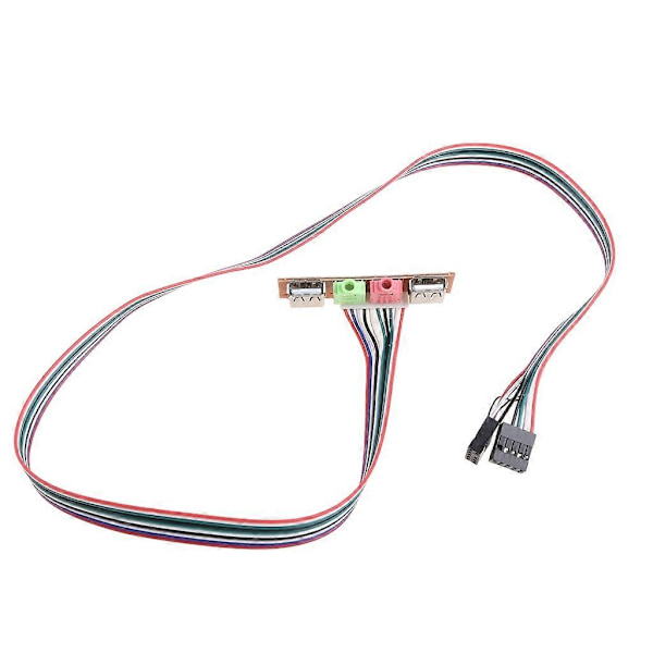 6.8CM PC Datakabel & Kontakt Kabinett Frontpanel USB/ Audio Front USB 2.0