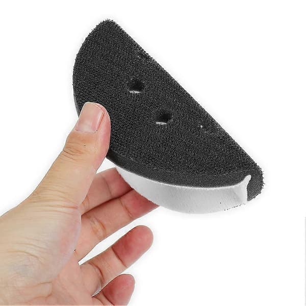 2 STK 5 tommer (125 mm) 8-hullers blød svampeinterfacepad til slibepuder Hook&Loop slibeskiver til polering af slibemidler XWH