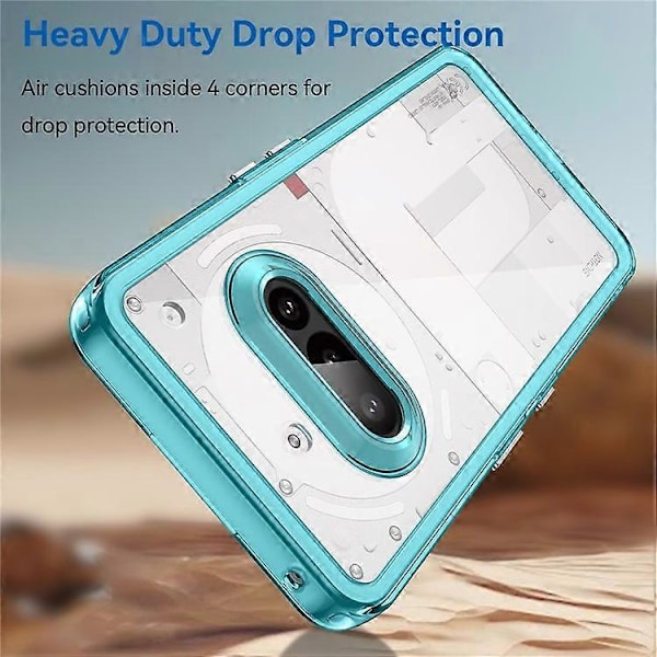 Kompatibelt Skal för Nothing Phone (3a) TPU + Akryl Skyddande Transparent Mobilskal Transparent