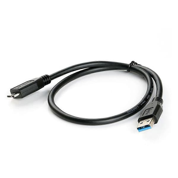 30CM Svart Mini Bærbar USB 3.0 Hann A Til Micro B Datakabel Ledning For Ekstern Harddisk
