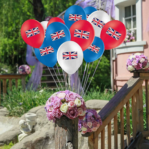 Julepynt UK 1952-2022 70-årsdekorasjoner 2022 Dronningdekorasjoner 12 stk Ballongdekorasjoner 2022 For Dronningens Fest Gate Hjemmefest Feiring