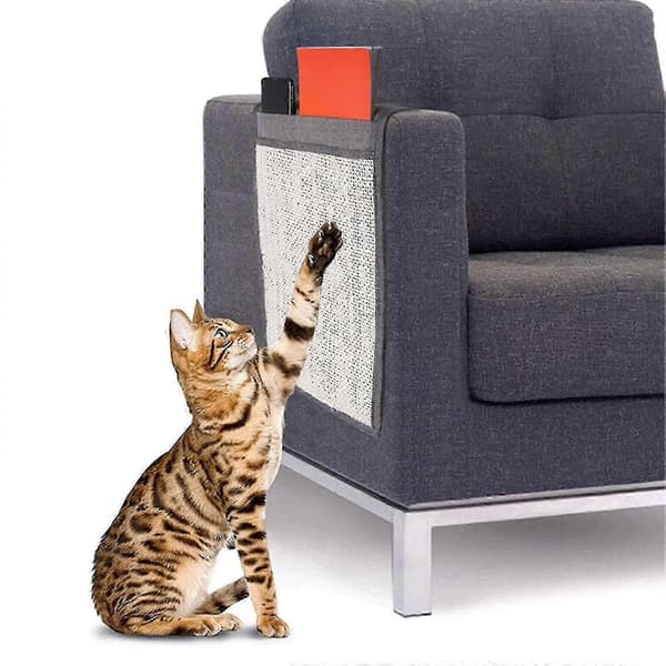Kradsemåtte til katte, Kradsemåtte til sofa med 2 rum, Kradsebeskyttelse til kattemøbler, Kradsemåtte til sofa