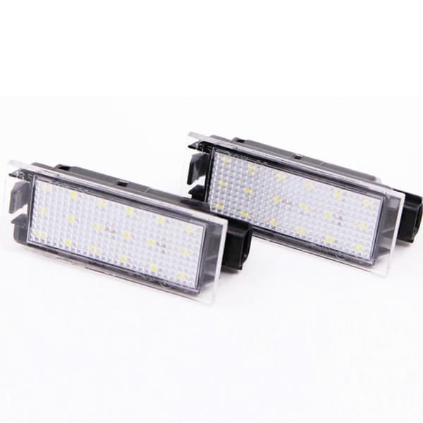 2 stk. Bil LED Nummerpladelys LED Lampe til Renault Clio Megane Master