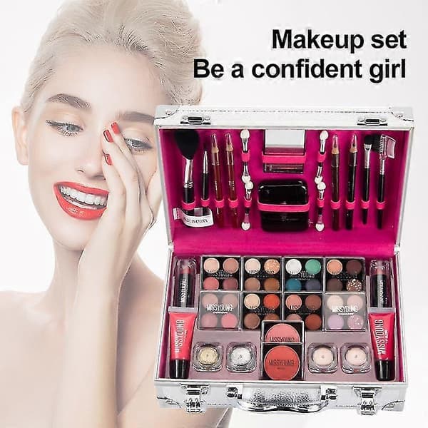 Alt I Én Professionelt Komplet Makeup Sæt Boks Stor Kapacitet Makeup Kufferter
