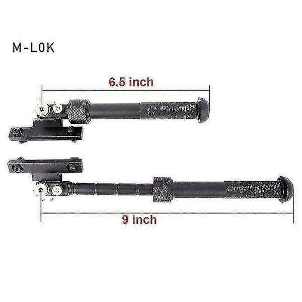 Mlok Tactical V8 Stativ 360 Graders Roterbart Och Tiltbart Mlok Stativ V8rifle Bipod-Excellence