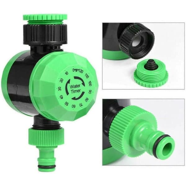 1 Mekanisk Timer, Kontroll 5-120 Minutter, 3/4\" Kobling, For Hagevanningssystem
