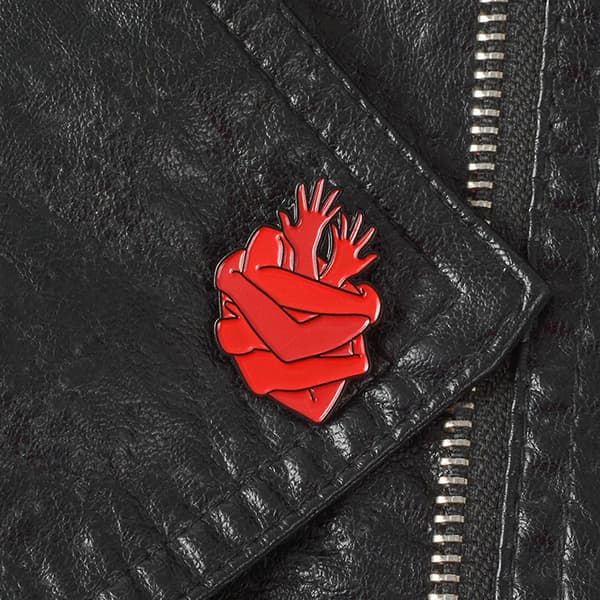 Pin Hjerte Broche Medicinsk Anatomisk Hjerte Stjerne Hjerte Katte Blod Knus Brocher
