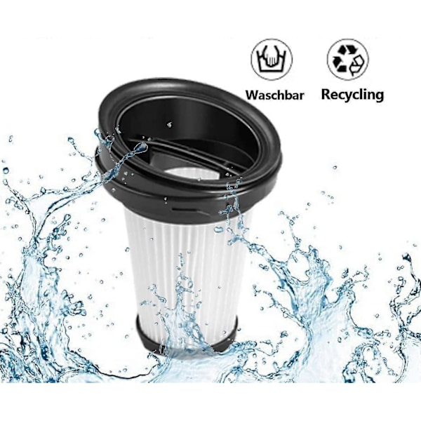 Cisea 6 stk. filter for Grundig Vch9629 støvsuger, Reehi erstatningsfilter for Vch 9832, filtertilbehør for Vch9632 Vch9631 Vch9630 Vch9629 (r