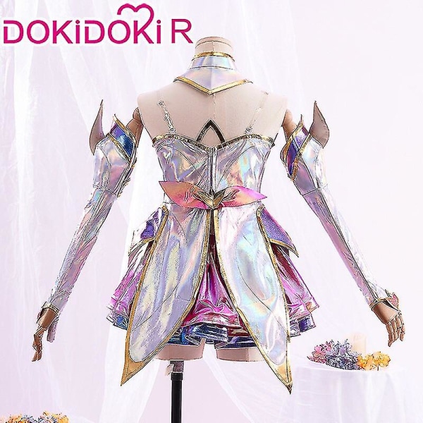 Snabb leverans Dokidoki-r Game Lol Cosplay League Of Legends Kaisa Star Guardian Costume Star Guardian Kaisa Cosplay Cosplay Peruk Plus Size Wig XXL