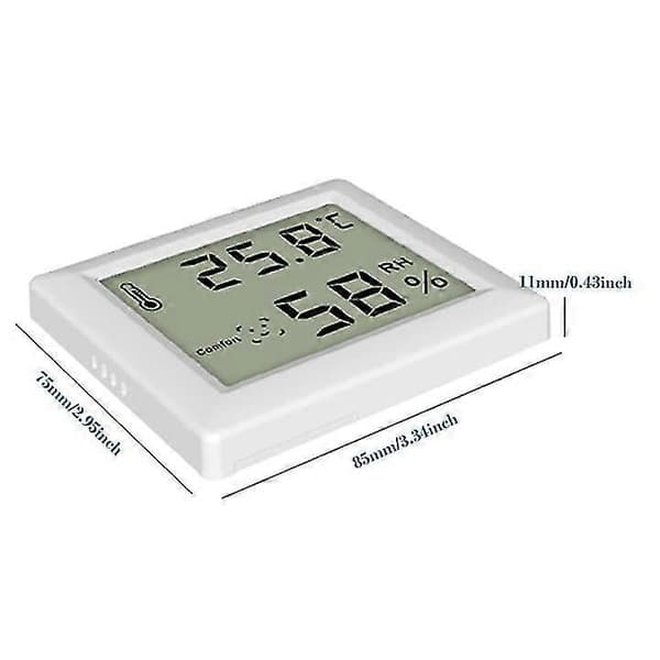 3-pack Termo-hygrometer, Ultratunn Termometer och Hygrometer, Digital Hygrometer, Inomhus Termometer för Vertikal eller Väggmontering