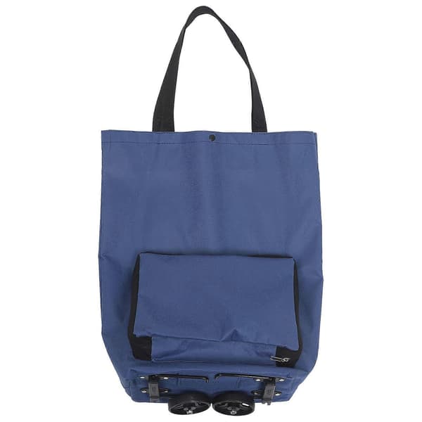 Handlekurv med hjul, handletrallebag, sammenleggbar handlepose