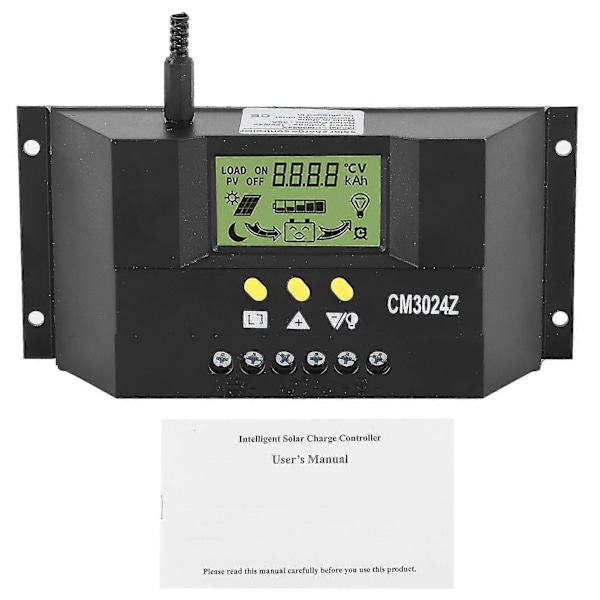 Aurinkolataussäädin PWM LCD-näyttö 12V 24V 30A koti-, teollisuus- ja kaupalliseen käyttöön