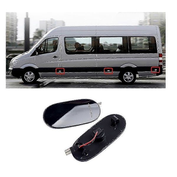 6X LED Dynamiske Sidemarkeringsblinklys Indikatorlampe kompatibel med - Sprinter W906 2006-20