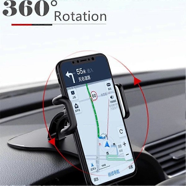 Auton kojelaudan matkapuhelimen GPS-pidike autotelineeseen HUD-lisävarusteille
