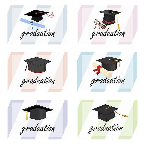 Examenspresent för studenter Rektangulär form 20X15cm 6-pack