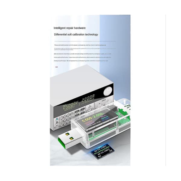 U96p 13 I 1 Usb Tester Dc Digital Voltmeter Spænding Strøm Volt Amperemeter Detektor Oplader Indikator