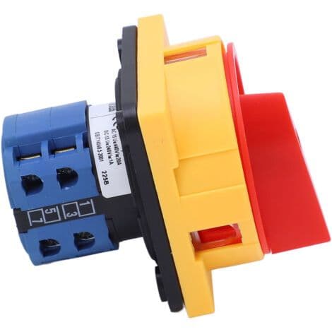Kamroterende bryter, universell velger, DC 240V AC 440V 20A strømbruddsbryter