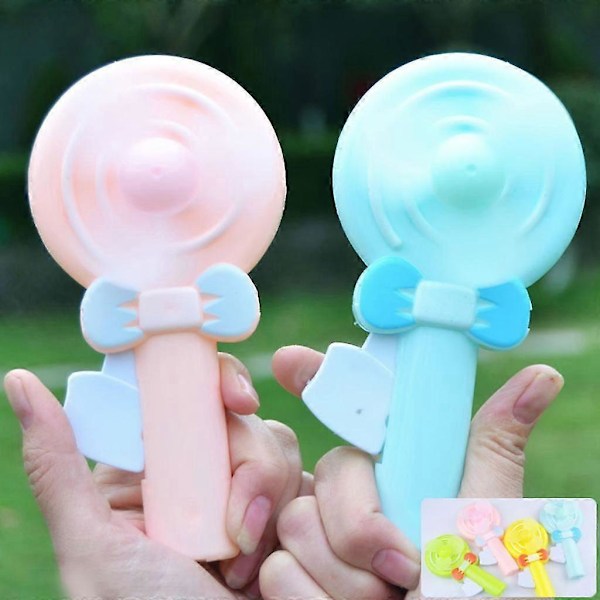 Mini Handhållen Fläkt Flexibel Portabel Fläkt Tecknad Form Manuell Drivna Pojkar Flickor Aktivitet Gåva Öppningsceremoni Present