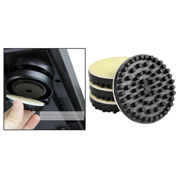 4 stk. Drejeskive Isolationsfødder Vibrationsabsorption til Vinylpladespiller