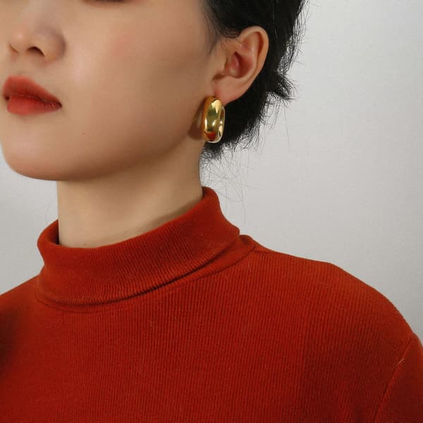 18K Äkta Guldpläterad Koreansk Version Öppen S925 Sterling Silver Ring (Guld)