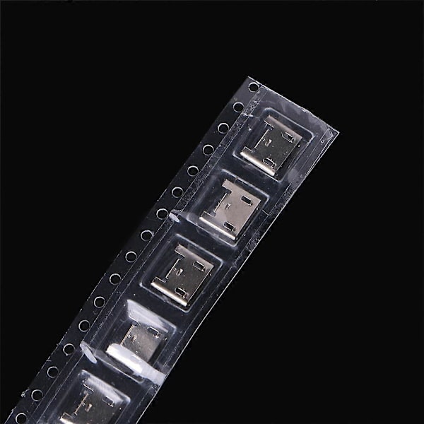 10 stk. Micro USB Type B 5-benet hun-stik SMD 4 ben 90 grader