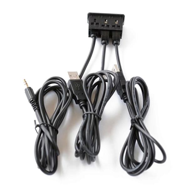 Lastbil Bil Dash Flush Mount USB 3.0 Port Panel Dubbel USB Förlängningsadapterkabel