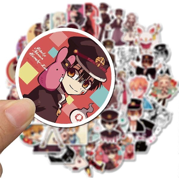 Anime Toilet-Bound Hanako-kun -tarrat (50 kpl) Hauskoja tarroja teineille, tytöille, aikuisille, lapsille - Tarrat vesipulloihin, kannettavaan tietokoneeseen)