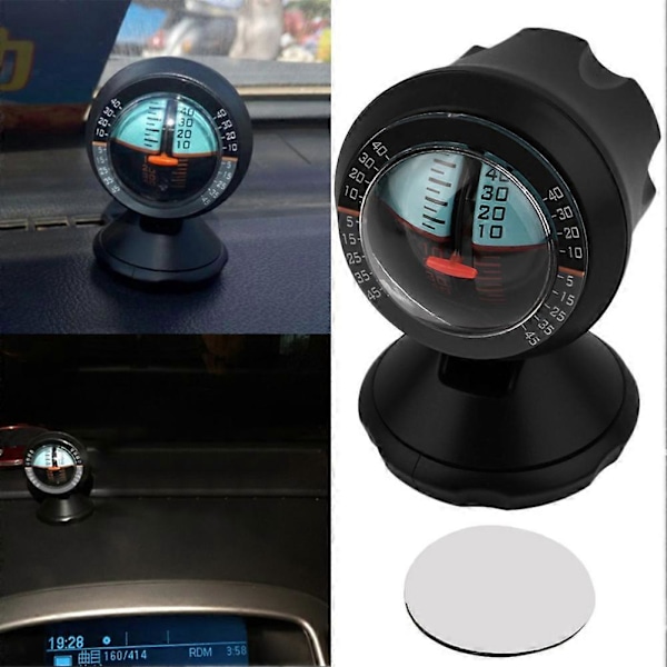 Automobil Køretøj Inclinometer Hældningsmåler Gradient Høj Bil Kompas Inclinometer Vinkel Instrumentpanel Automatisk Hældningsmåler Niveau