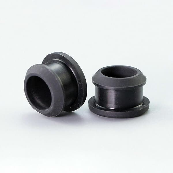 Silikone Gummi Snap-on Hulprop 2,5 mm~30 mm Sort Blindprop Endehætter Rør