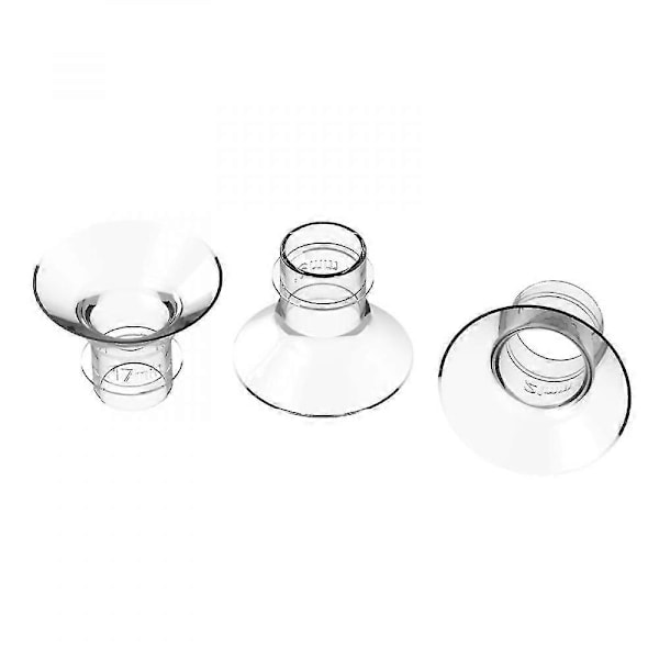 3 stk. Brystpumpe Flensinnlegg Brystkonverter Praktisk Brystpumpeerstatning 17mm 19mm 21mm RYC