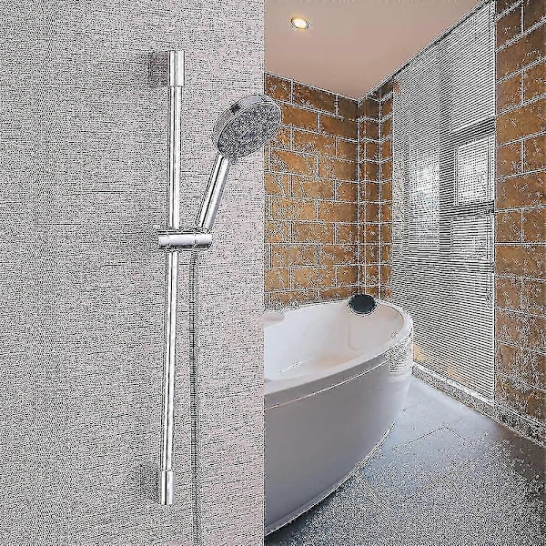Justerbar brusehovedholder til glidebøjle, universal 18-25 mm O.D. skinnehovedbeslagholder til glidebøjle skydeklemme badeværelsesudskiftning 360 grader