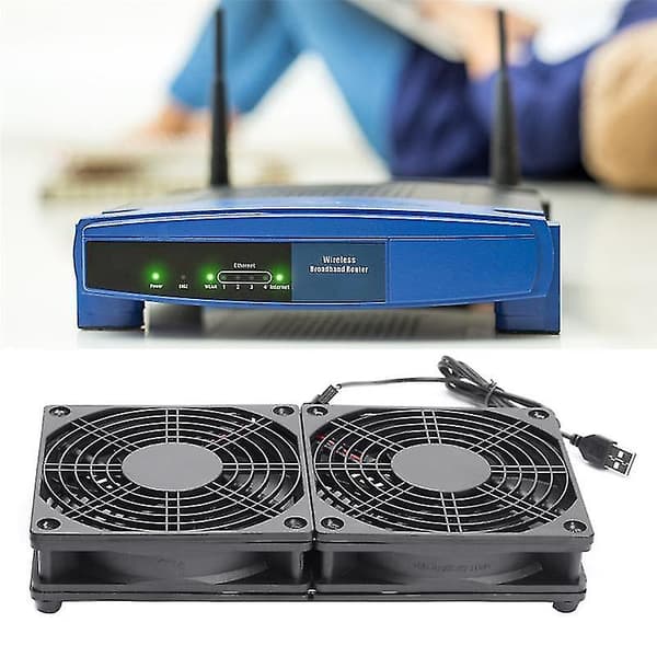 120mm 5v USB-drevet PC Router Blæsere Med Hastighedsregulator Høj Luftstrøm Køleblæser Til Router Modem
